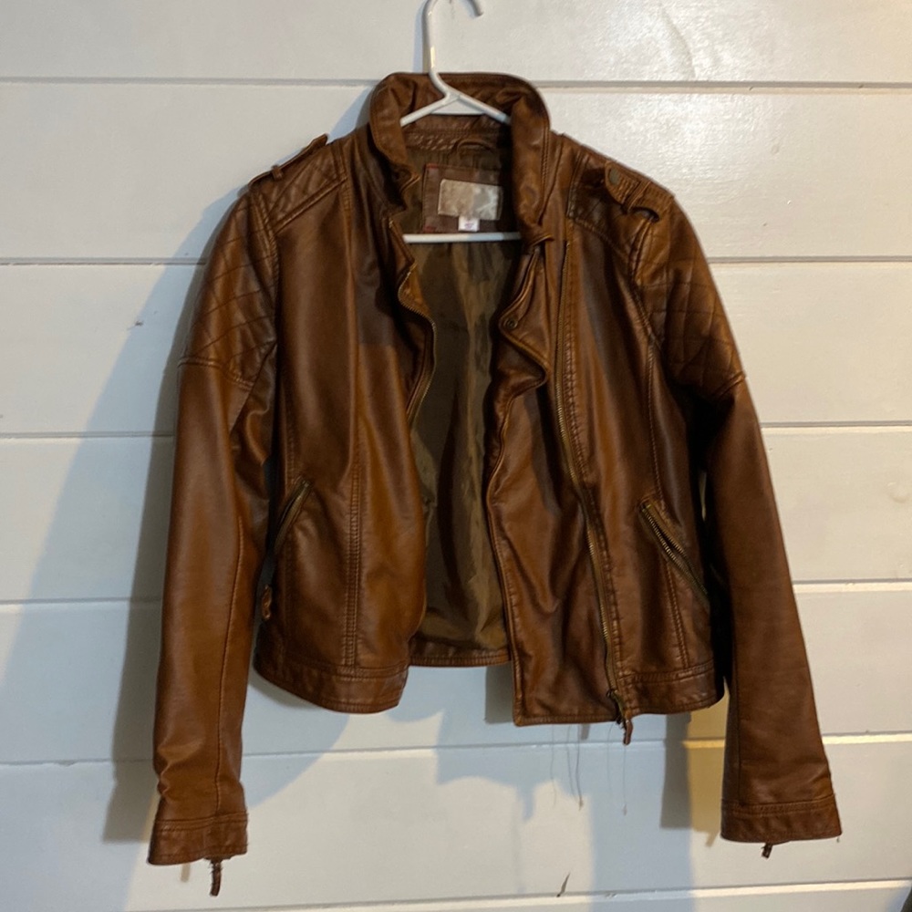 Leather Womens Jacket Size M